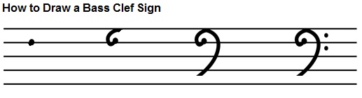 how to draw a bass clef