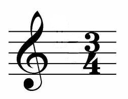 3/4 time signature