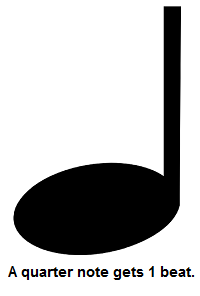 A quarter note