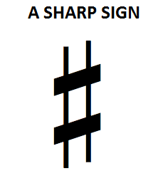 Sharp sign, #
