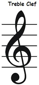 treble clef sign