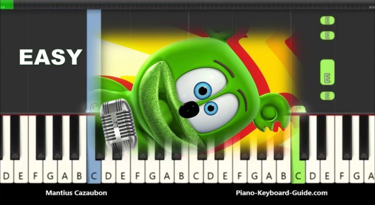 How To Play The Gummy Bear Song On Piano Gummibar Easy Piano